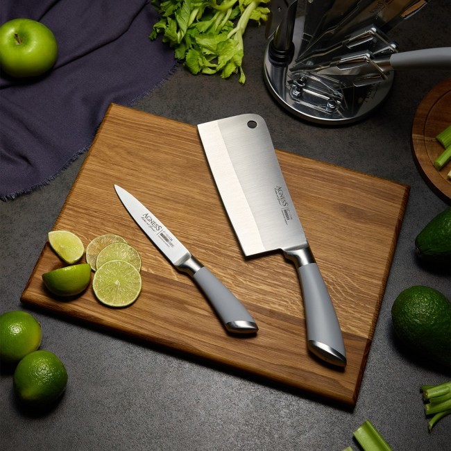 Набор ножей agness нжс на пластиковой вращающейся подставке 8 пр. Agness (911-499)