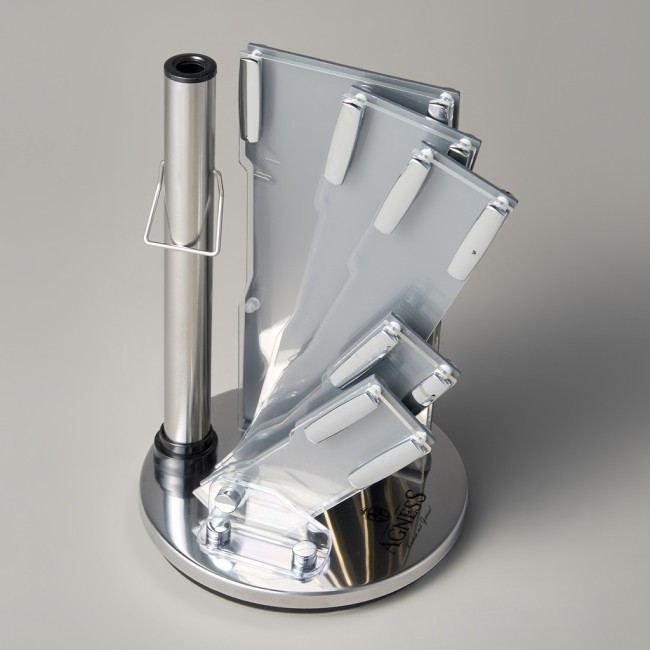 Набор ножей agness нжс на пластиковой вращающейся подставке 8 пр. Agness (911-499)