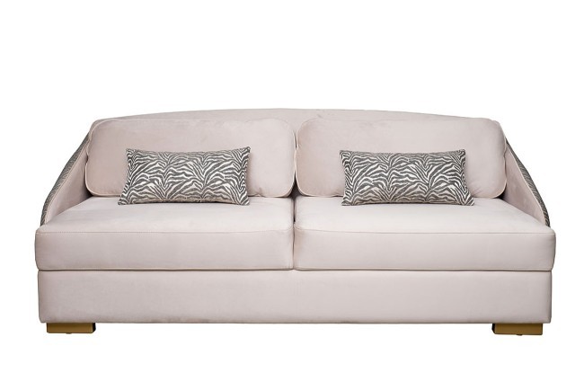 Диван Palazzo 240М трехм. раскладной бежевый/принт Colt002+Ana Beg 240*105*95см (TT-00012068)