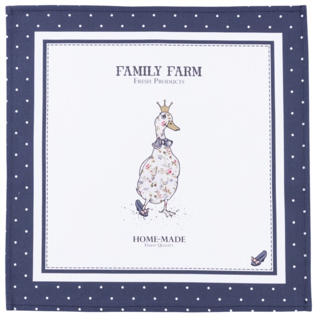 Набор салфеток из 2-х шт "family farm",40х40см, 100% хлопок ,синий,твил, Lefard (850-742-8) Набор салфеток из 2-х шт "family farm",40х40см, 100% хлопок ,синий,твил, Lefard (850-742-8)