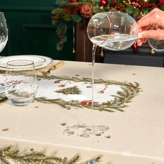 Скатерть "щелкунчик" 140х300см бежевый ,100%хлопок ,твил Lefard (850-757-22)