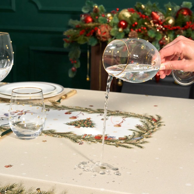 Скатерть "щелкунчик" 140х300см бежевый ,100%хлопок ,твил Lefard (850-757-22)