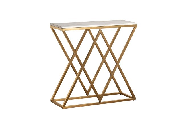 Консоль Bianco Namibia бел.мр/мат.зол80*30*78 (TT-00005048) Консоль Bianco Namibia бел.мр/мат.зол80*30*78 (TT-00005048)