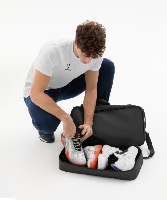 Сумка спортивная с двойным дном JOGEL Division Double Bottom Bag, черный (2130726) Сумка спортивная с двойным дном JOGEL Division Double Bottom Bag, черный (2130726)