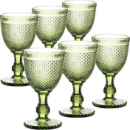 Набор бокалов 340 мл 6 шт зеленый LR (60429) Набор бокалов 340 мл 6 шт зеленый LR (60429)