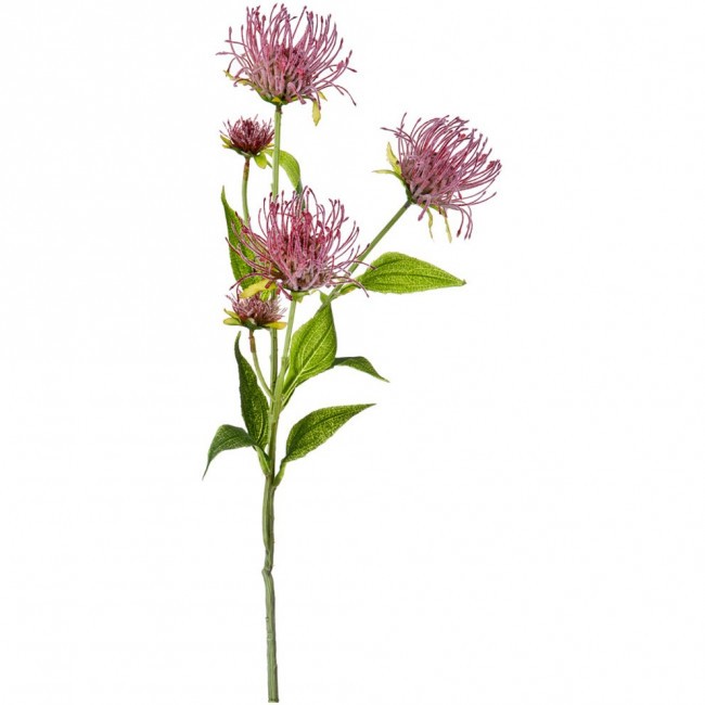 Цветок искусственный "леукоспермум сердцелистный пурпурно-красный" высота=74 см. (мал=18шт./кор=144ш Lefard (21-1002)
