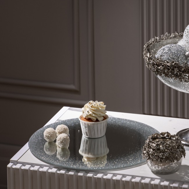 Блюдо сервировочное "silver mirror" 30 см Agness (357-257)