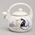 Чайник agness эмалированный со свистком серия "lavander cats", 2,2 л Agness (943-074)