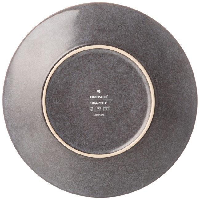 Тарелка закусочная bronco "graphite" 20,5 см Bronco (445-121)