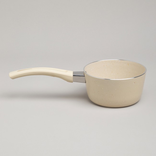 Ковшик agness антип. покр. ручка soft touch  и стекл. крышкой 600 мл 12*6 см Agness (906-258)