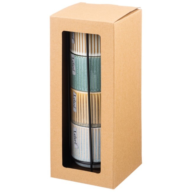 Набор кружек из 4 шт. 270 мл на металлической подставке Lefard (191-319)