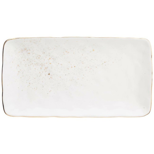 Блюдо прямоугольное bronco "gold" 30*16*2,5 см Bronco (263-1078)