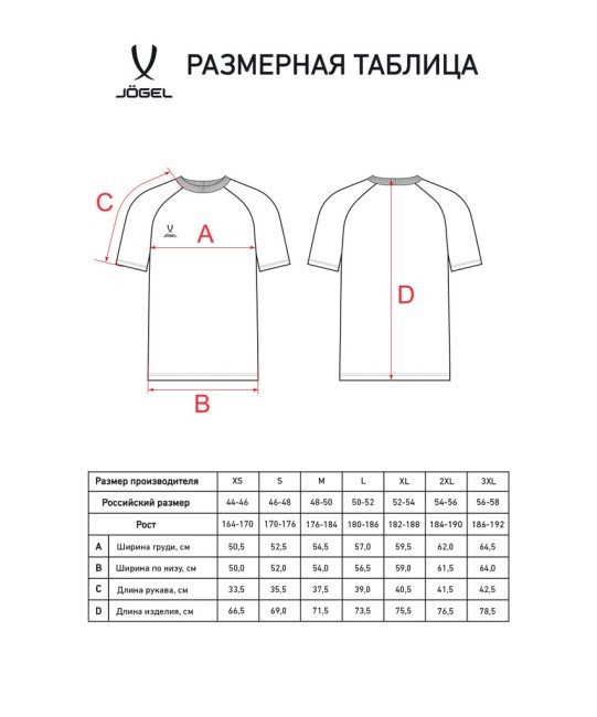 Футболка JÖGEL ESSENTIAL CVC Tee, белый (2116697)