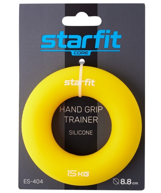 Эспандер кистевой STARFIT ES-404 Кольцо, 15 кг, силикагель, желтый (1121039)