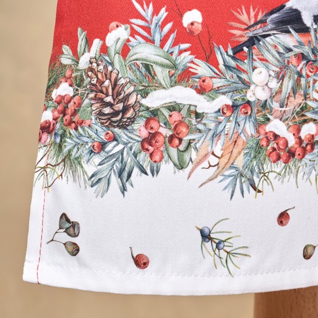 Фартук "морозко.снегири",70х80см 100%хлопок ,твил Lefard (850-745-71) Фартук "морозко.снегири",70х80см 100%хлопок ,твил Lefard (850-745-71)