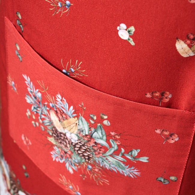 Фартук "морозко.снегири",70х80см 100%хлопок ,твил Lefard (850-745-71) Фартук "морозко.снегири",70х80см 100%хлопок ,твил Lefard (850-745-71)