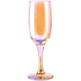 Набор 6 бокалов д/шампанского Золотистый мёд 190 мл (ME419-05)