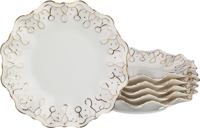 Набор тарелок из 6 шт."лаура" диаметр=19 см.под.упак.(кор-8наб) Lefard (84-636) Набор тарелок из 6 шт."лаура" диаметр=19 см.под.упак.(кор-8наб) Lefard (84-636)