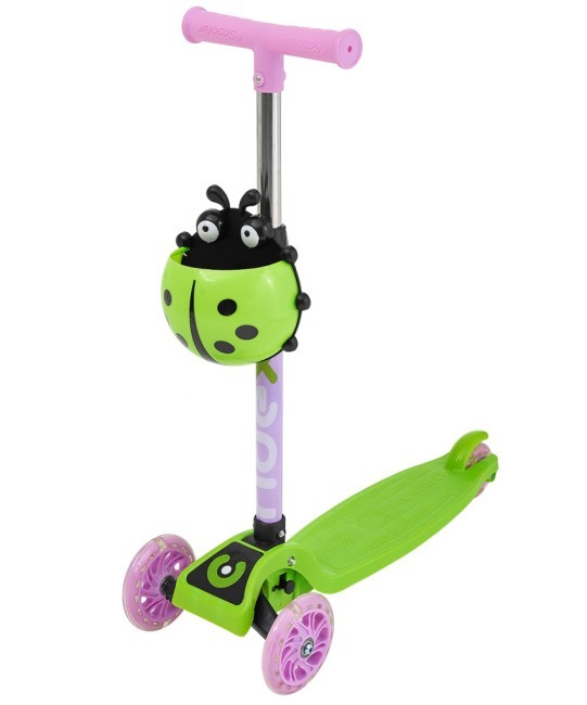 БЕЗ УПАКОВКИ Самокат 3-колесный Ridex Loop, 120/70 мм, зеленый/розовый (2106808) БЕЗ УПАКОВКИ Самокат 3-колесный Ridex Loop, 120/70 мм, зеленый/розовый (2106808)