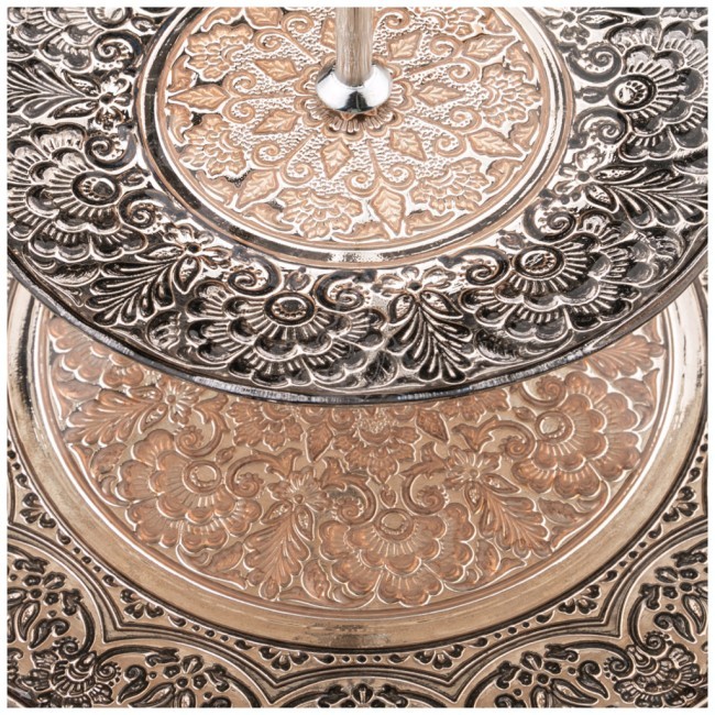 Фруктовница 2-х ярусная  "дамаск" диаметр=21/23 см.высота=23,5 см. Dekor Cam (484-104)