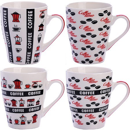 Кружка 340 мл Coffee Time (мин.4 шт)LR (31237) Кружка 340 мл Coffee Time (мин.4 шт)LR (31237)