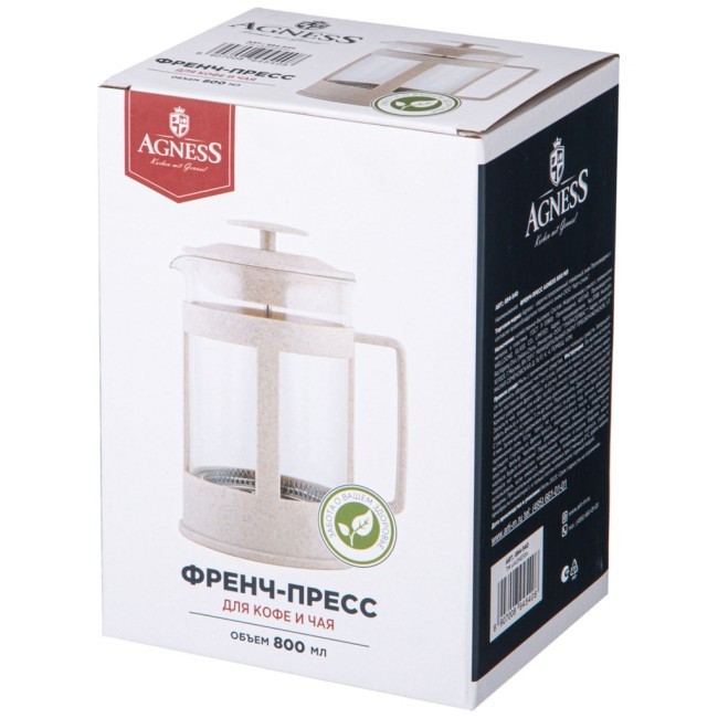 Френч-пресс agness 800 мл Agness (894-540)