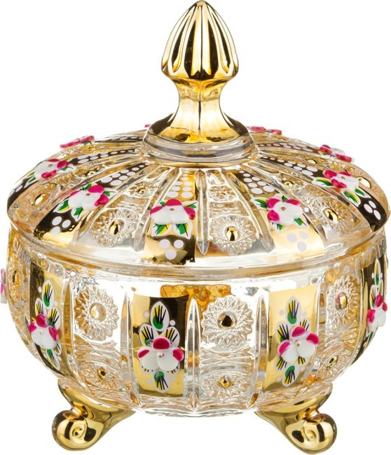 Конфетница с крышкой "lefard gold glass" диаметр=12 см. высота=14 см. Lefard (195-103) Конфетница с крышкой "lefard gold glass" диаметр=12 см. высота=14 см. Lefard (195-103)