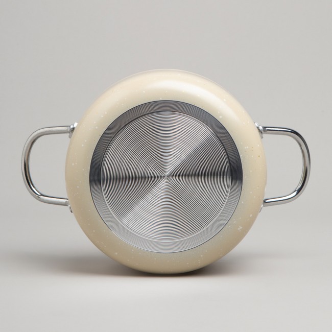 Кастрюля agness с антип. покр.  и стекл. крышкой 950 мл, 14*7 см Agness (906-260)