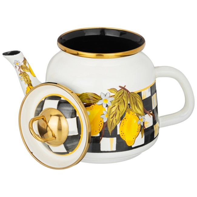 Чайник эмалированный agness, серия лимон 1,0л подходит для индукцион.плит Agness (950-557)