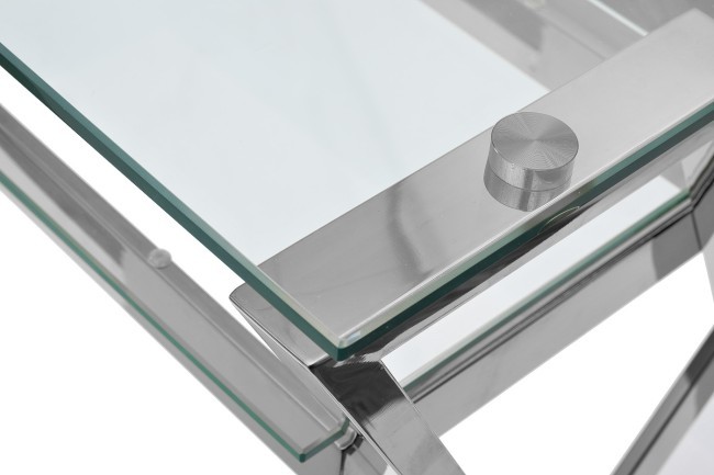 Стол письменный стекло прозр/хром 120*60*78см (TT-00011615)