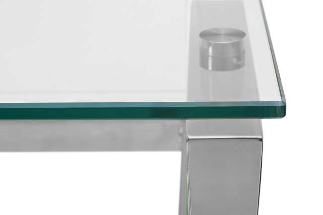 Стол письменный стекло прозр/хром 120*60*78см (TT-00011615)
