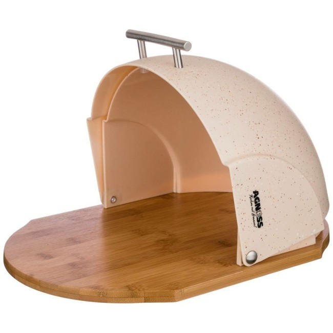 Хлебница agness "арктик" деревянная с пластиковой крышкой, 36*26*20 см Agness (938-052) Хлебница agness "арктик" деревянная с пластиковой крышкой, 36*26*20 см Agness (938-052)