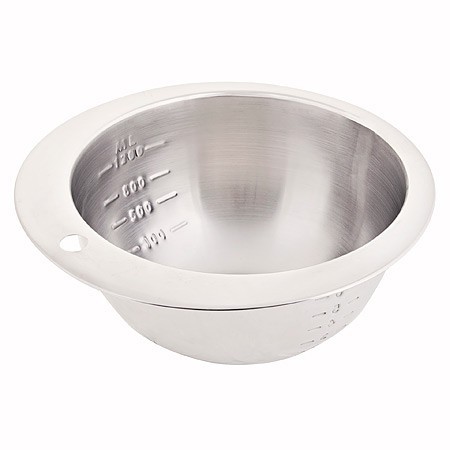 Миска 1,2л из нерж/стали с мерной шкалой МВ (29230) Миска 1,2л из нерж/стали с мерной шкалой МВ (29230)