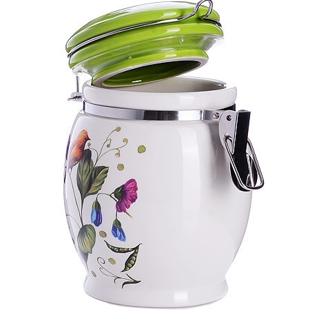 Банка для сыпучих 700мл Птичка дол/металл LR (26605)