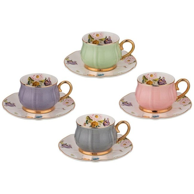 Кофейный набор lefard "времена года" на 4 пер.  8 пр. 100 мл микс Lefard (275-1179) Кофейный набор lefard "времена года" на 4 пер.  8 пр. 100 мл микс Lefard (275-1179)