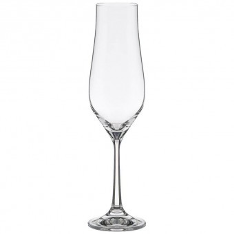 Набор бокалов для шампанского 170ml из 6 штук "tulipa" высота=23 см. Bohemia Crystal (674-761)