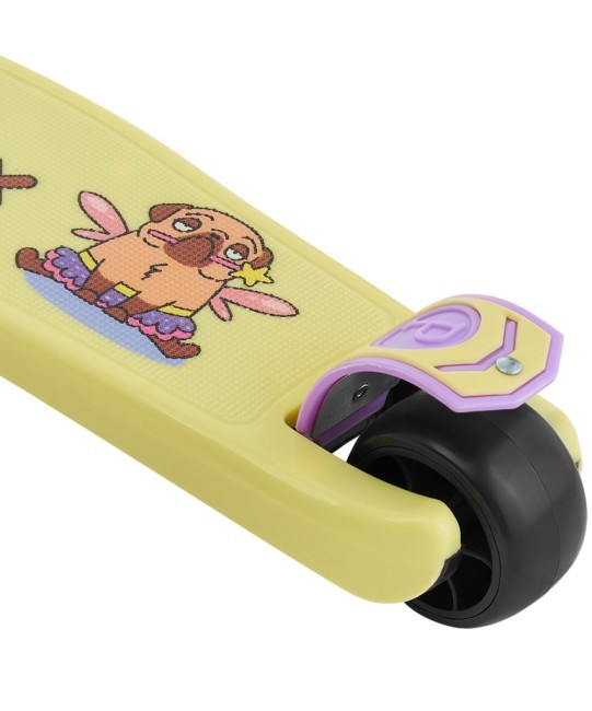 БЕЗ УПАКОВКИ Самокат 3-х колесный Juicy R, 120/80 мм, желтый/фиолетовый (2106806) БЕЗ УПАКОВКИ Самокат 3-х колесный Juicy R, 120/80 мм, желтый/фиолетовый (2106806)