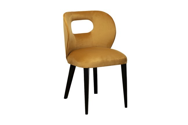 Стул Unico горчичный велюр Colt022-Orang 50*47*81см (TT-00013725)