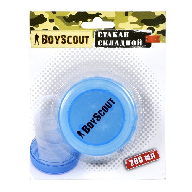 Стакан складной пластиковый BOYSCOUT 200 мл 61132 (54403) Стакан складной пластиковый BOYSCOUT 200 мл 61132 (54403)