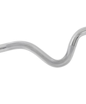 Гриф для штанги STARFIT BB-102 W-образный, d=25 мм, металлический, с металлическими замками, хром, 120 см (1484386)