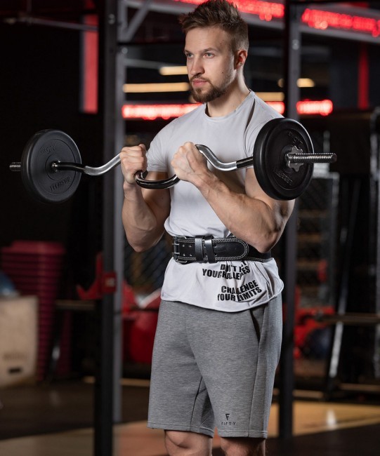 Гриф для штанги STARFIT BB-102 W-образный, d=25 мм, металлический, с металлическими замками, хром, 120 см (1484386)