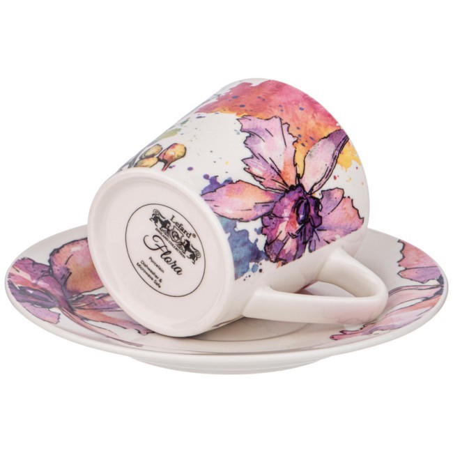 Чайная пара "орхидея" 250 мл 16,*16*9см Lefard (482-560)