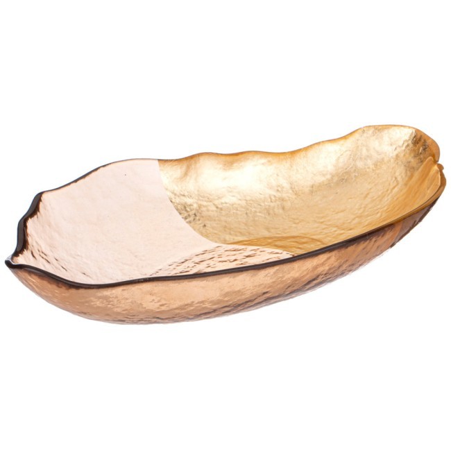 Блюдо "bohemia" amber, овальное, 34*19см Bronco (336-194)