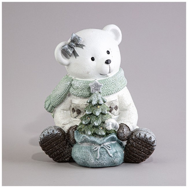 Статуэтка "мишка" с led-подсветкой 17х14,5х19 см Lefard (121-147)