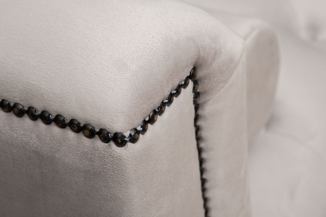 Диван Sanremo трехмест. велюр св.серый Colt030 201*86*74см (TT-00012440)