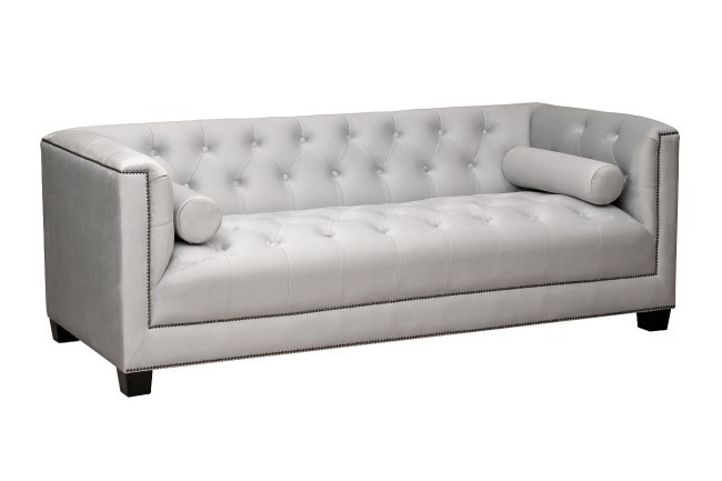 Диван Sanremo трехмест. велюр св.серый Colt030 201*86*74см (TT-00012440)