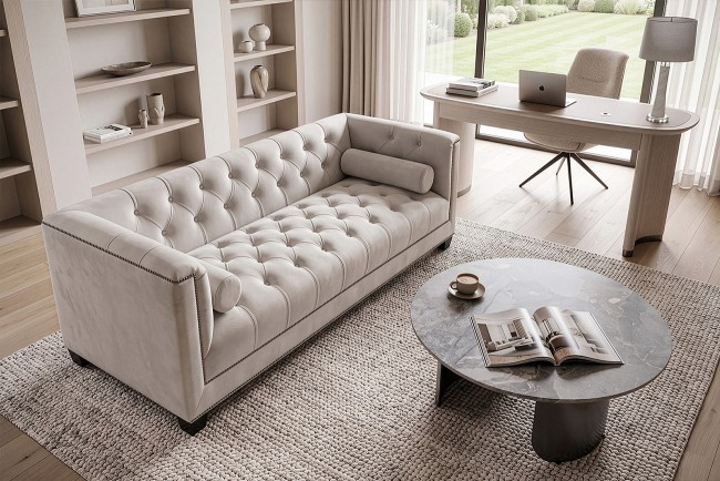 Диван Санремо(Sanremo) трехмест. велюр св.серый Colt030 201*86*74см (TT-00012440) Диван Санремо(Sanremo) трехмест. велюр св.серый Colt030 201*86*74см (TT-00012440)