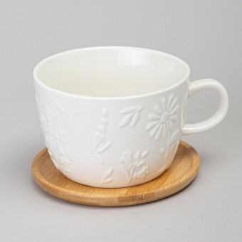 Чайная пара lefard "flowers story" с дерев. блюдцем 450 мл Lefard (474-250) Чайная пара lefard "flowers story" с дерев. блюдцем 450 мл Lefard (474-250)