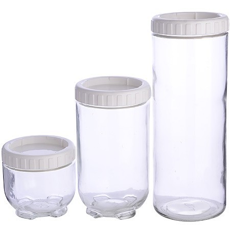 Набор 3 банок для сыпучих Lovwish Mayer&Boch (31203) Набор 3 банок для сыпучих Lovwish Mayer&Boch (31203)