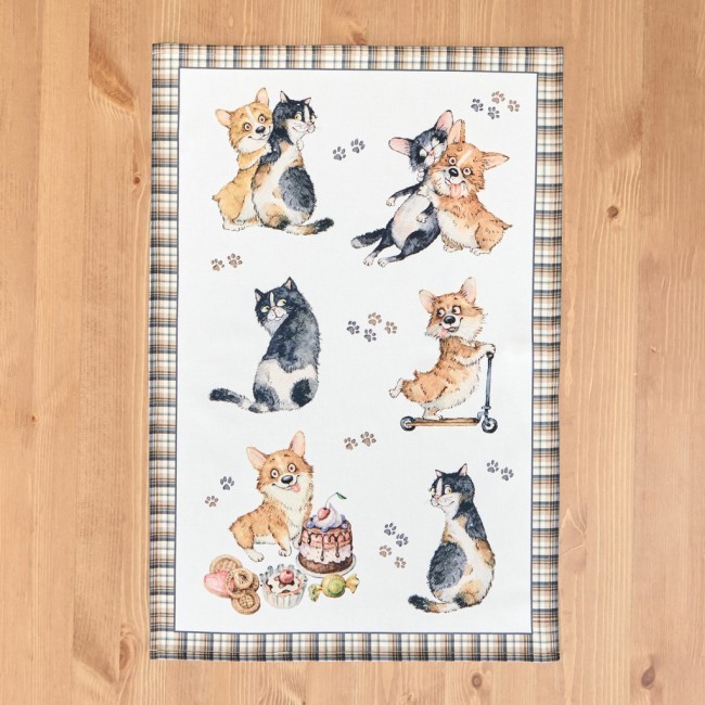 Набор полотенец из 2-х шт  "дружба",40х60см, 100% хлопок, твил Lefard (850-721-61)